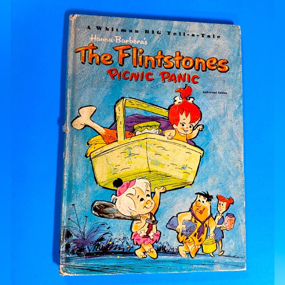 HANNA-BARBERA’S THE FLINTSTONES PICNIC PANIC 1965 A WHITMAN BIG TELL-A-TALE BOOK